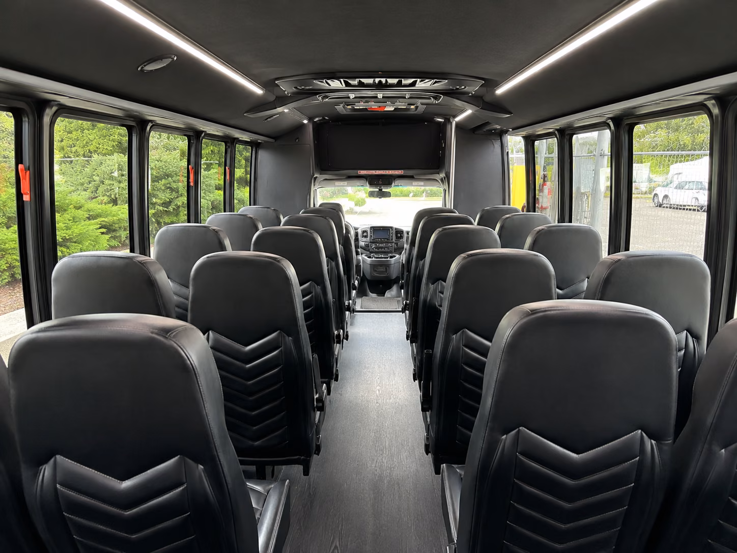 15 passenger minibus interior