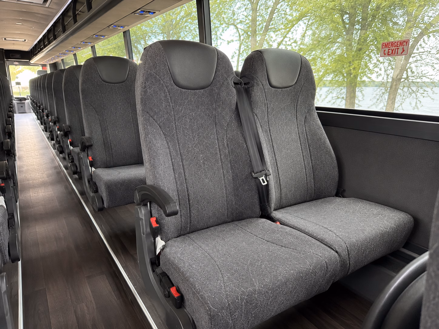 glendale charter bus interior